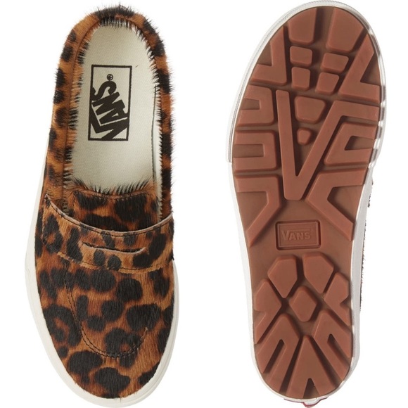 new Vans ☻︎ Calf Hair Slip On Sneaker ☻︎ Leopard - Picture 5 of 15